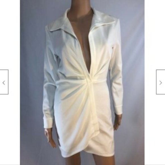 Asos Womens Shirt Dress Long-Sleeve Above Knee 4 - Picture 9 of 16